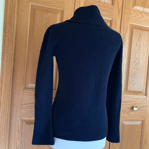 TALBOTS - Flounce Sleeve Cowlneck Sweater - Excellent Shape - Picture 6 of 10